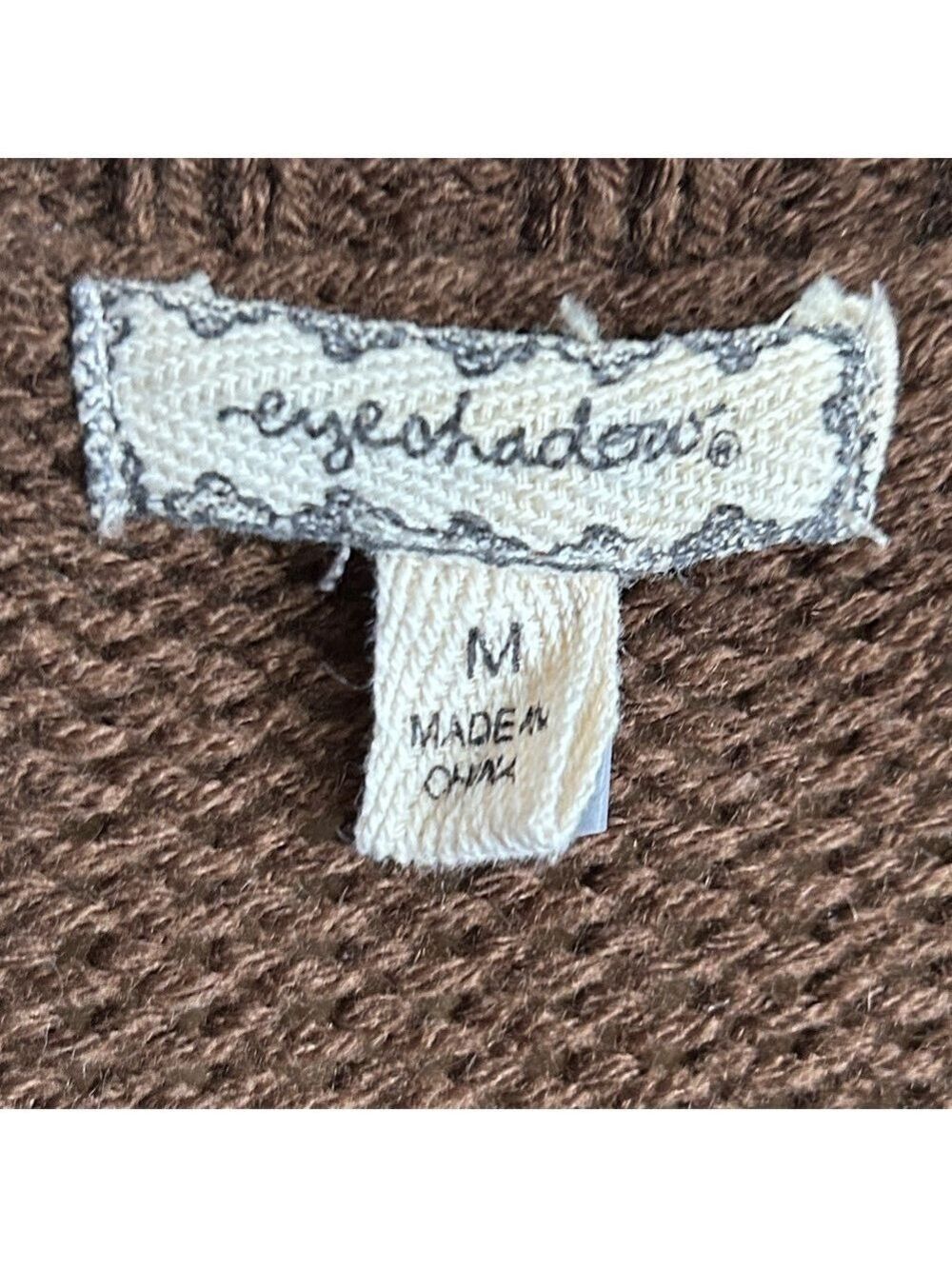 Eyeshadow Faux Fur Sweater Vest in Brown Size M - Picture 5 of 8